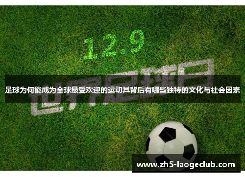 足球为何能成为全球最受欢迎的运动其背后有哪些独特的文化与社会因素