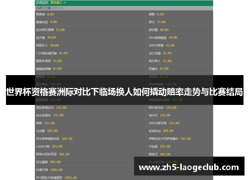 世界杯资格赛洲际对比下临场换人如何撬动赔率走势与比赛结局